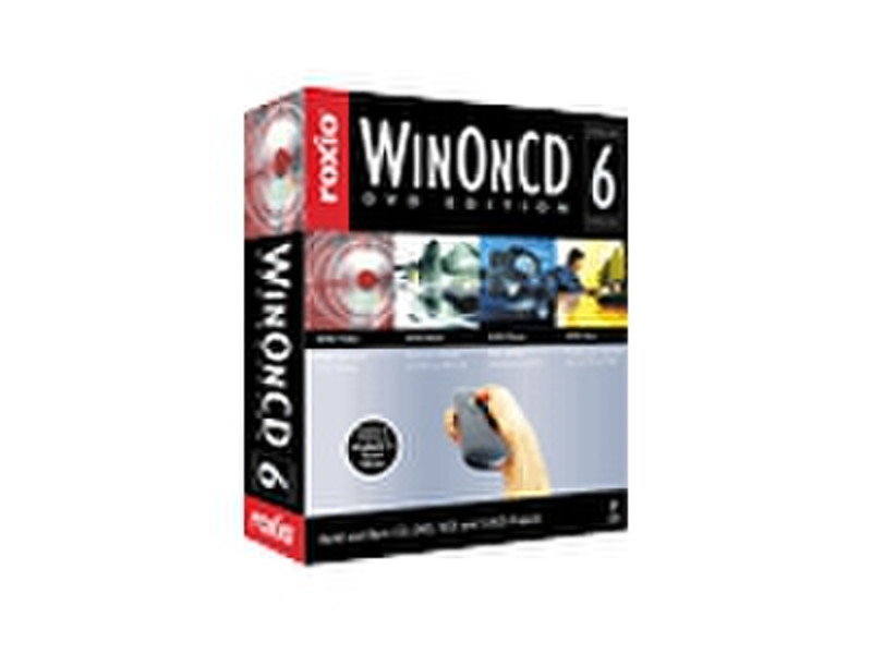 Roxio WinOnCD 6 to create & record data-audio-video on CDR RW DVDR-WXPsupp