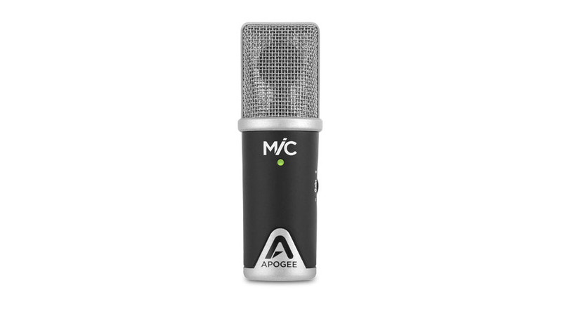 Apogee MIC Mobile phone/smartphone microphone Проводная Черный, Cеребряный микрофон