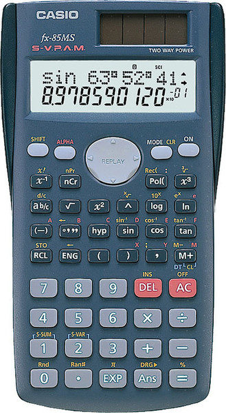 Casio FX-85MS Pocket Scientific calculator Blue