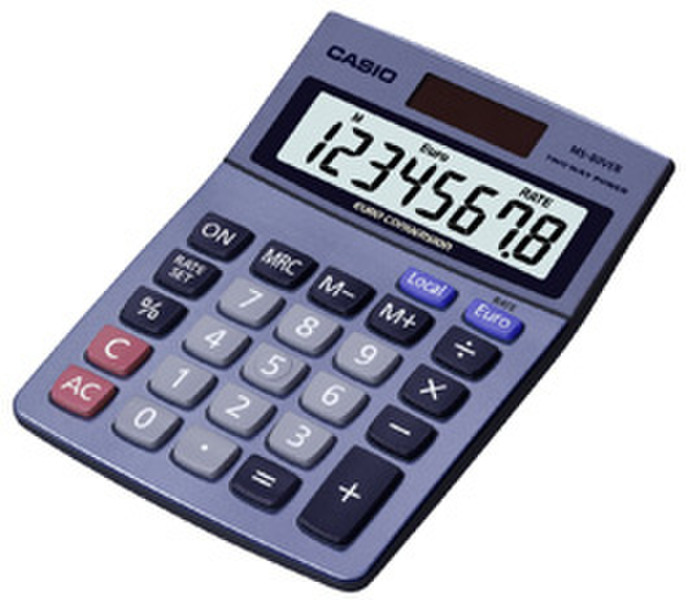 Casio MS-80VER Desktop Basic calculator Blue calculator