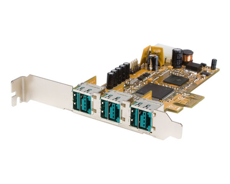 StarTech.com 3 Port PCI Express 12V PoweredUSB Adapter Card - USB PlusPower Schnittstellenkarte/Adapter