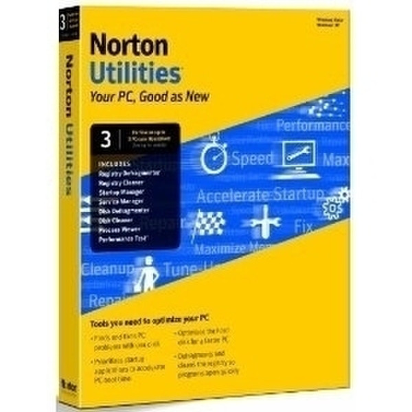 Symantec Norton Utilities - v.14.0 - 1 user/3 PCs - CD - Win - CH