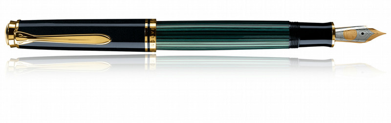 Pelikan Souverän M400 Черный, Золотой, Зеленый 1шт перьевая авторучка