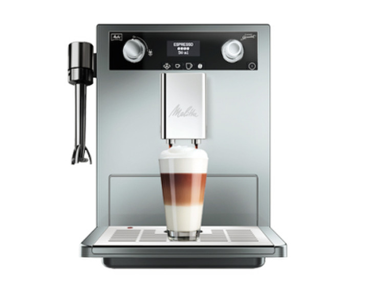Melitta E 965-101 Espresso machine 1.8L Silver coffee maker