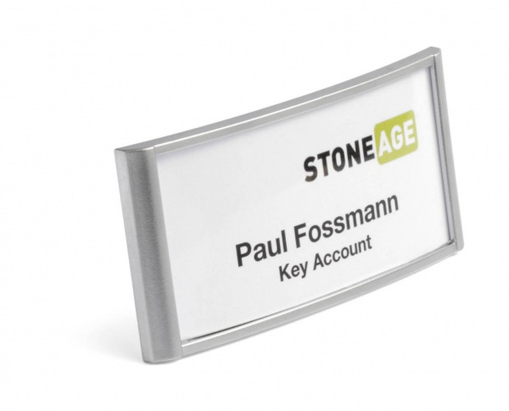 Durable classic Name badge with combi clip 30 x 65 mm