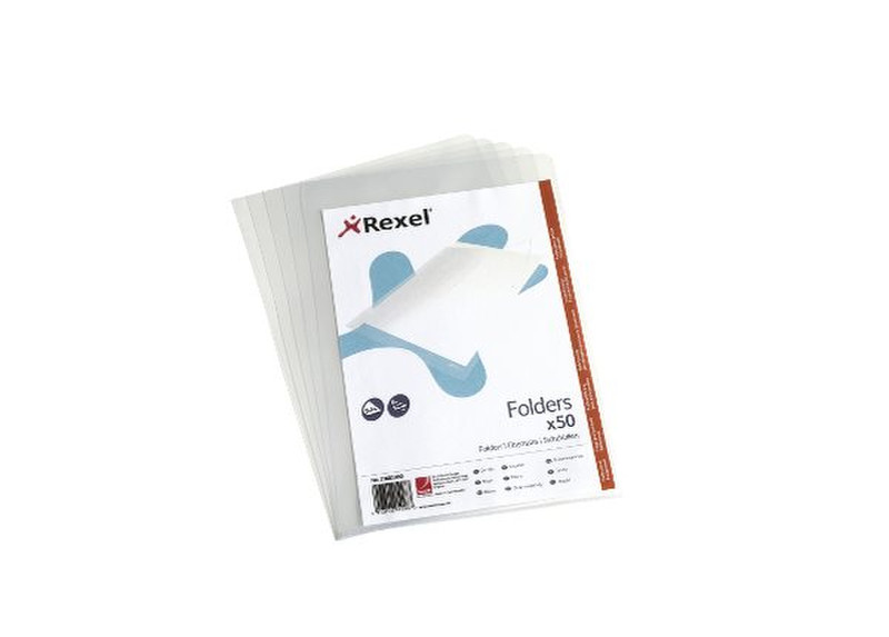 Rexel Crystal L Folder A4 Clear (50) sheet protector