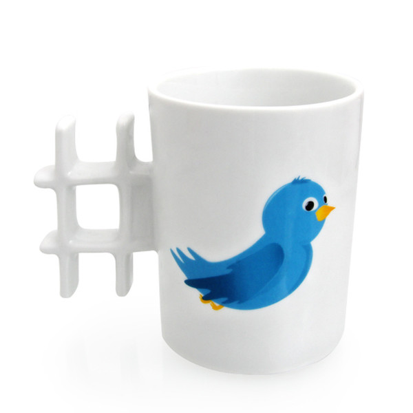 Thumbs Up - Taza, diseño de pájaro de tweeter Белый 1шт чашка/кружка