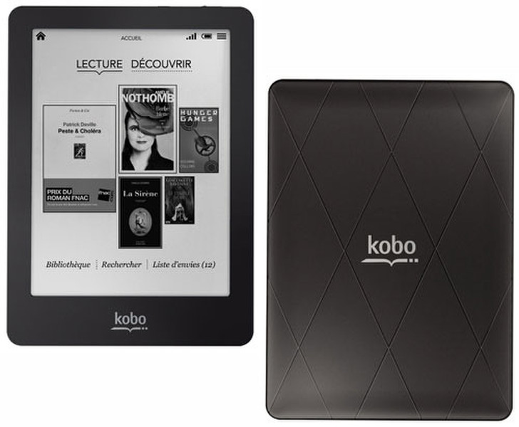Kobo Glo 6Zoll Touchscreen 2GB WLAN Schwarz eBook-Reader