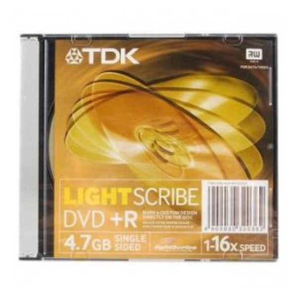 TDK T32036 4.7ГБ DVD+R 1шт чистый DVD