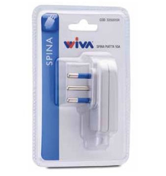 Wiva Group 33500106 2P+T White electrical power plug