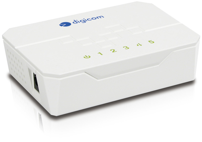 Digicom SWF05-T01 Fast Ethernet (10/100) White