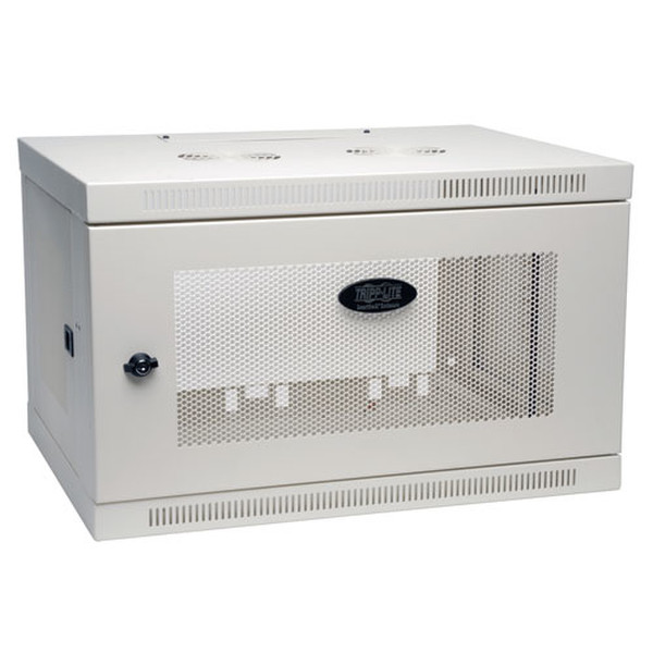 Tripp Lite SmartRack 6U Wall-Mount Standard-Depth Rack Enclosure Cabinet, White