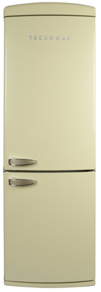 Tecnogas COMBI22-C freestanding 231L 87L A+ Cream fridge-freezer