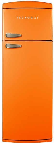 Tecnogas DP36-A freestanding 311L A+ Orange fridge-freezer