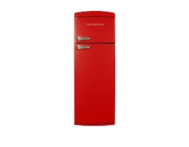 Tecnogas DP36-R Отдельностоящий 311л A+ Красный холодильник с морозильной камерой