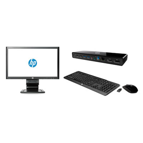 HP 3005pr USB 3.0 Port Replicator Bundle notebook dock/port replicator