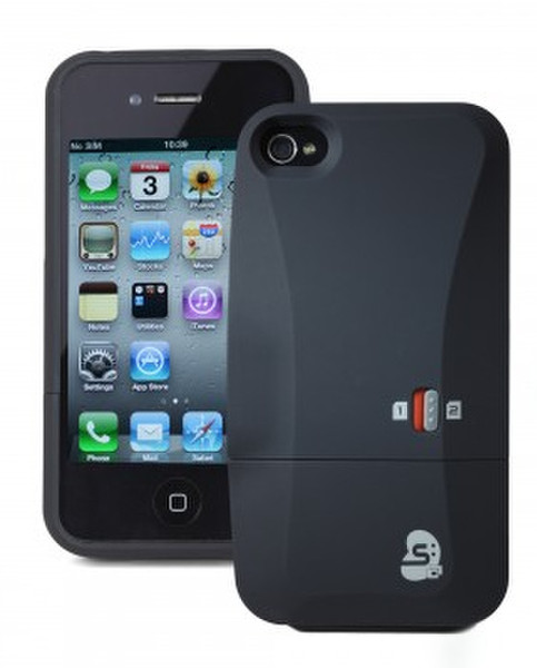 Santok Dual Sim Case, iPhone 4/4S Cover Black