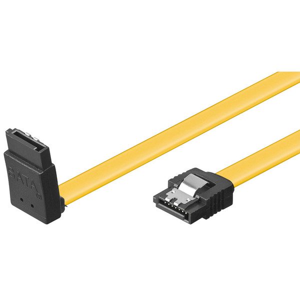 Wentronic SATA, 1 m 1м SATA SATA Желтый кабель SATA