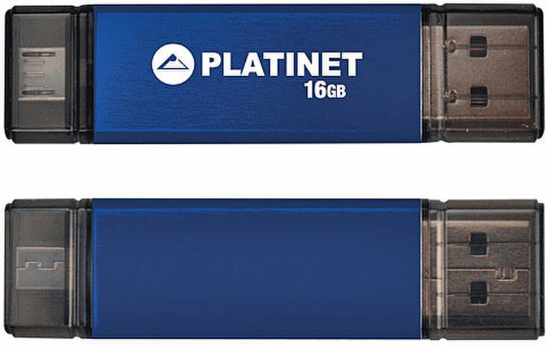 Platinet PMFT16 16ГБ USB 2.0 Синий USB флеш накопитель
