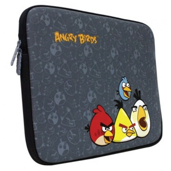 TechZone Angry Birds 15Zoll Sleeve case Grau