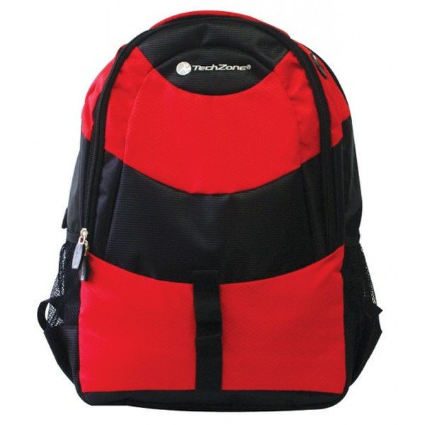 TechZone Amsterdam 15.6Zoll Rucksack Schwarz, Rot