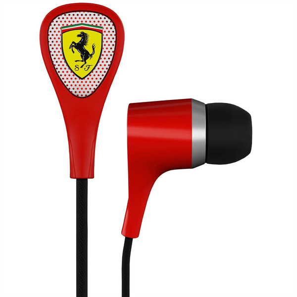 Ferrari by Logic3 Scuderia S100i Binaural im Ohr Rot
