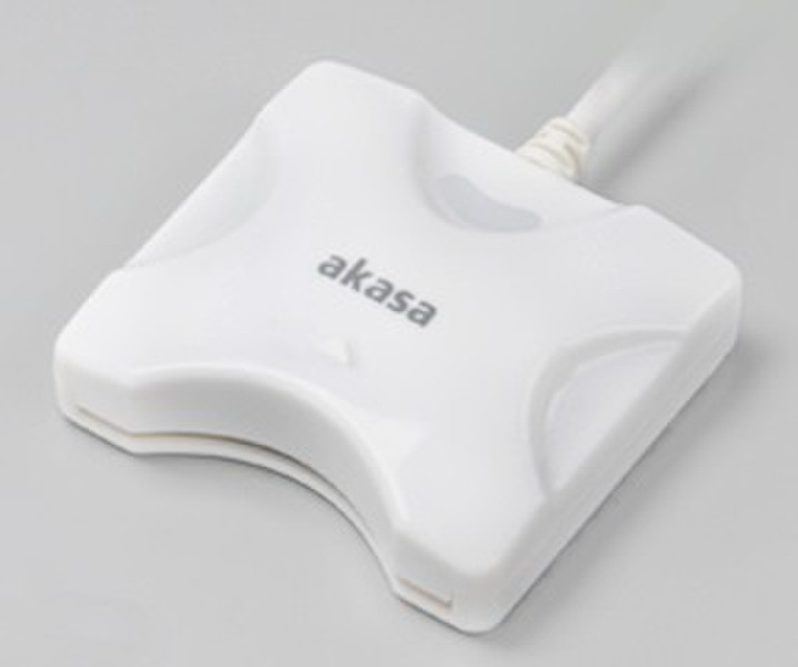 Akasa AK-CR-03 USB 2.0 Weiß Smart-Card-Lesegerät