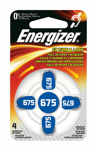 Energizer ENZINCAIR675-4 батарейки