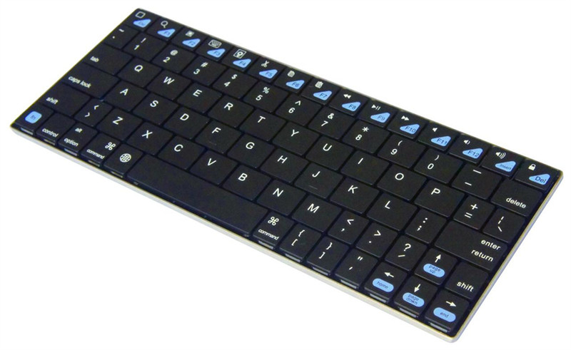 Inland 71109 Bluetooth Englisch Schwarz Tastatur für Mobilgeräte