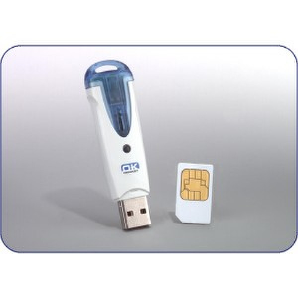 Hypertec HO6121-HY USB 2.0 Синий, Серый считыватель сим-карт