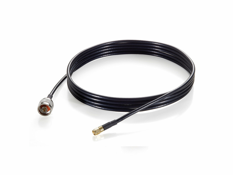 LevelOne RPSMA - N 3m M/M 3м RP-SMA Черный коаксиальный кабель