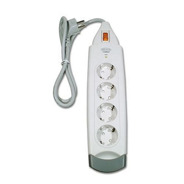 Belkin 4-Socket SurgeMaster, 2m Cable 4розетка(и) 250В 2м Белый сетевой фильтр