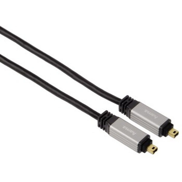 Hama FireWire Cable, 4-pin IEEE1394a Plug - 4-pin Plug, 2 m 2m Schwarz Firewire-Kabel