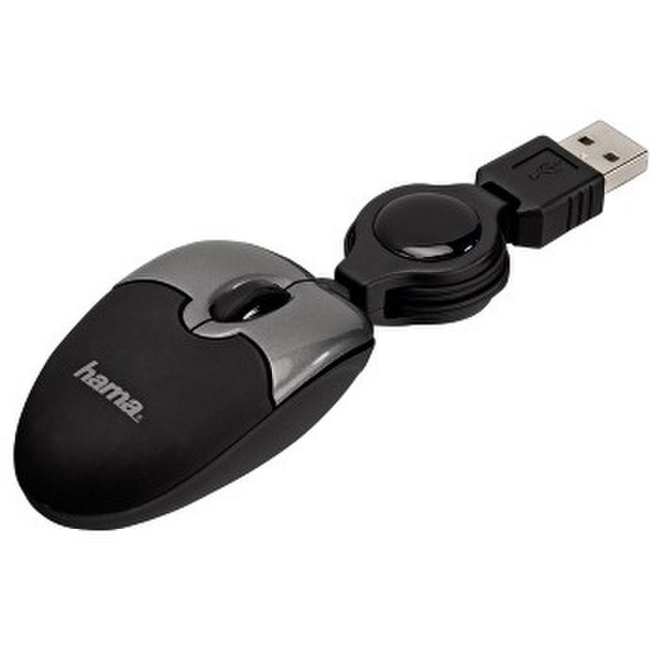 Hama Laser Mouse M1050 USB Laser 800DPI Schwarz Maus