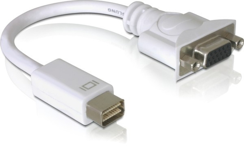 DeLOCK Adapter cable DVI mini Mac male > VGA female 0.2м VGA (D-Sub) Белый