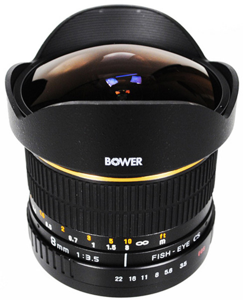 Bower 8mm f3.5 SLR Ultra-wide lens Schwarz