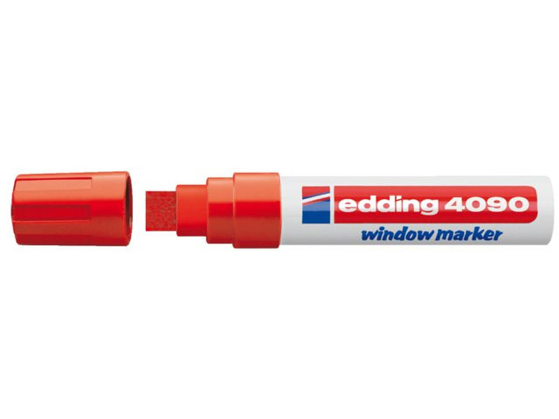 Edding 4090 window marker Скошенный наконечник Красный 1шт маркер