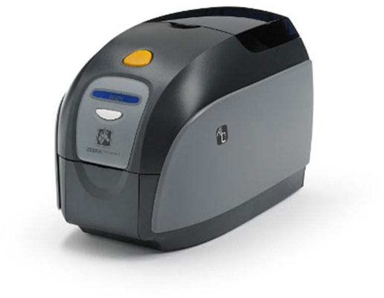 Zebra ZXP1 Farbstoffsublimation/Wärmeübertragun Farbe 300 x 300DPI Schwarz, Grau, Weiß Plastikkarten-Drucker