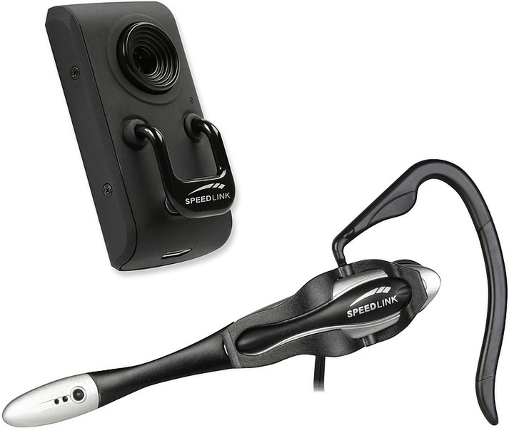 SPEEDLINK Smart Spy Autofocus Webcam, 1.3 Mpix & Rhea Headset 1.3MP Schwarz Webcam