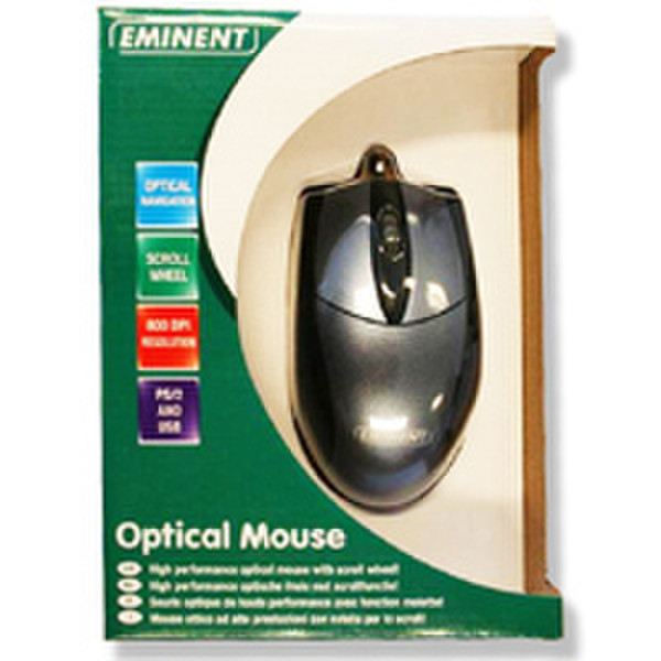 Eminent Optical Mouse USB+PS/2 Оптический 800dpi компьютерная мышь