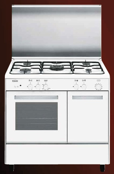 Glem AR96TXF3 Freestanding Gas hob White cooker