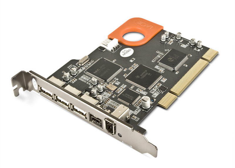 LaCie Firewire 400/800 & USB 2.0 PCI Card, Design by Sismo Schnittstellenkarte/Adapter