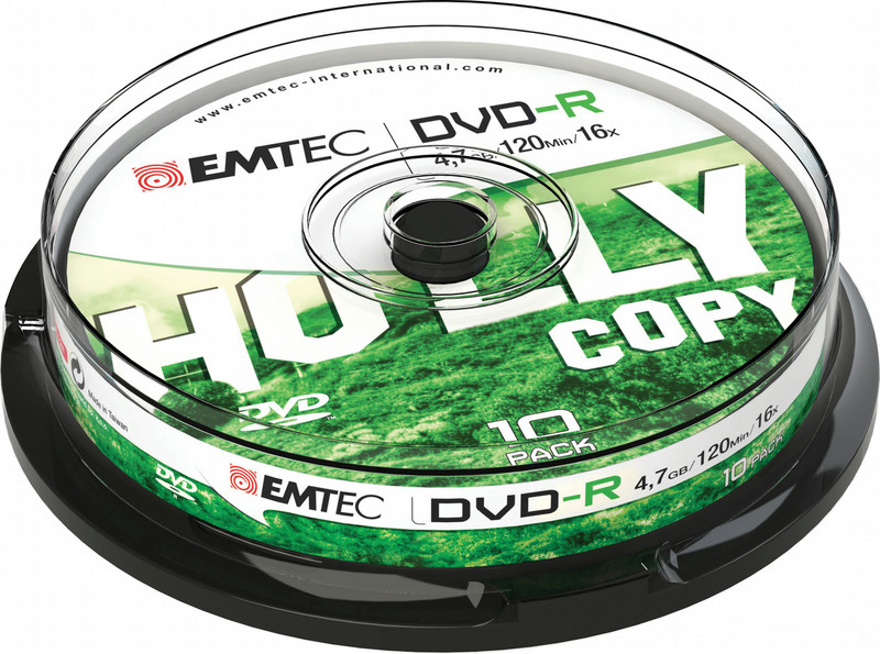 Emtec ECOVR471016CB 4.7GB DVD-R 10pc(s) blank DVD