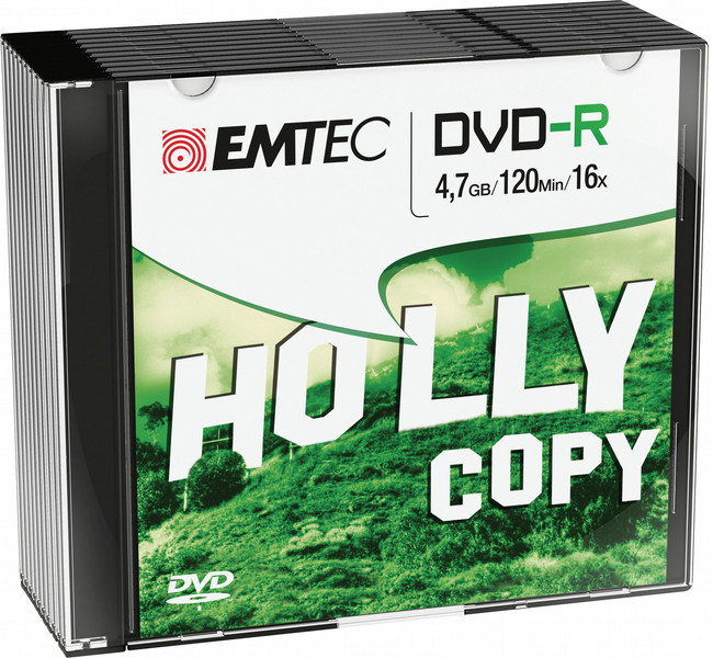 Emtec ECOVR471016SL 4.7GB DVD-R 10pc(s) blank DVD