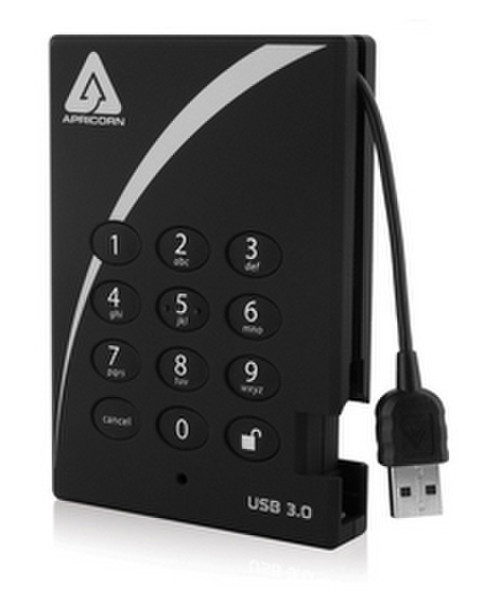 Apricorn Aegis Padlock Fortress 1TB 1000GB Schwarz