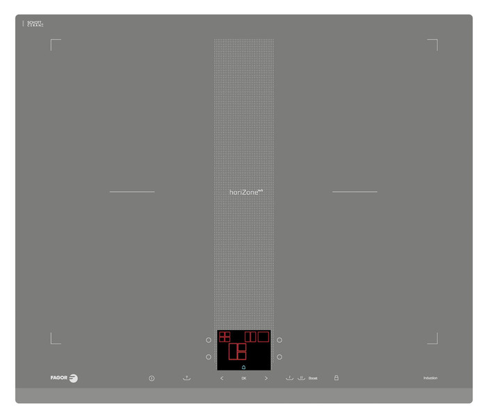 Fagor IF-6000VS built-in Electric induction Titanium