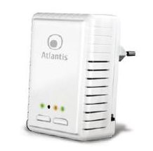 Atlantis Land NetPower 502 AVWN 500Мбит/с Подключение Ethernet Wi-Fi Белый PowerLine network adapter