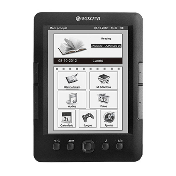 Woxter Scriba 175 Pearl 6" 4GB Black e-book reader