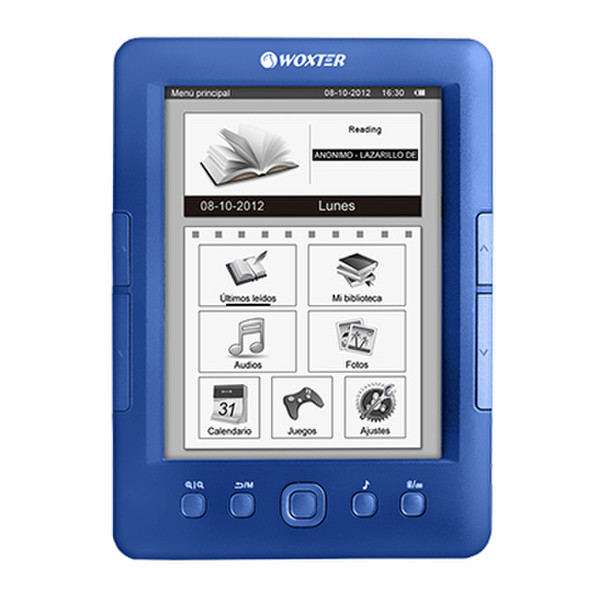 Woxter Scriba 175 Pearl 6" 4GB Blue e-book reader