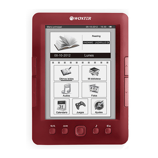 Woxter Scriba 175 Pearl 6" 4GB Red e-book reader